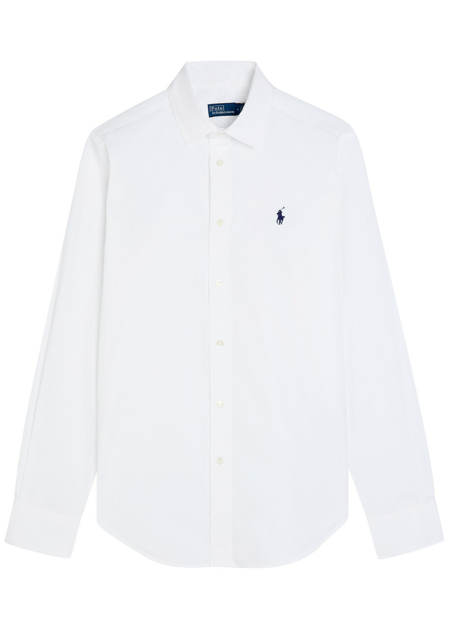 Polo Ralph Lauren Logo-embroidered Cotton Shirt White