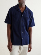 Polo Ralph Lauren - Pointelle Cotton-Knitted Polo Shirt - Blue