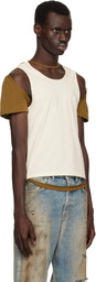 Eckhaus Latta Off-White & Brown Hugging T-shirt