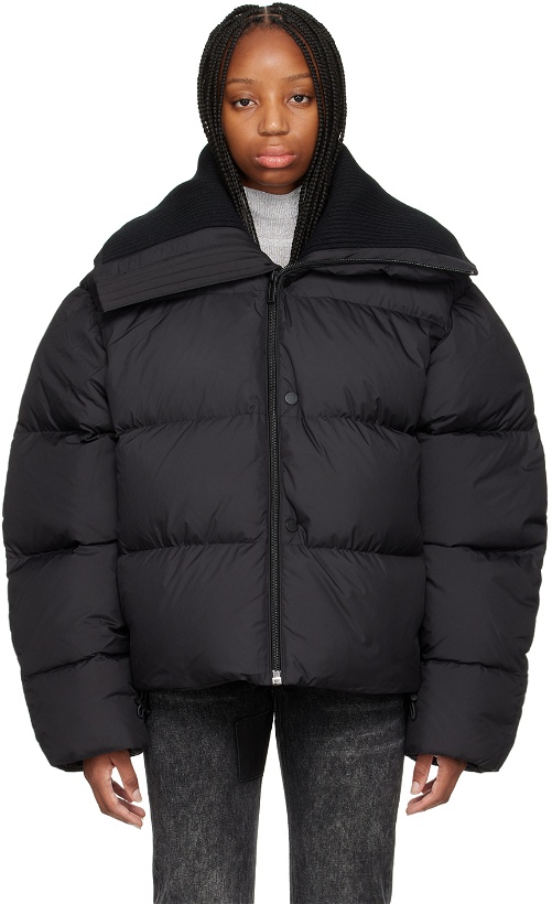 Photo: 032c Black 'The Ultimate Puffer' Down Jacket