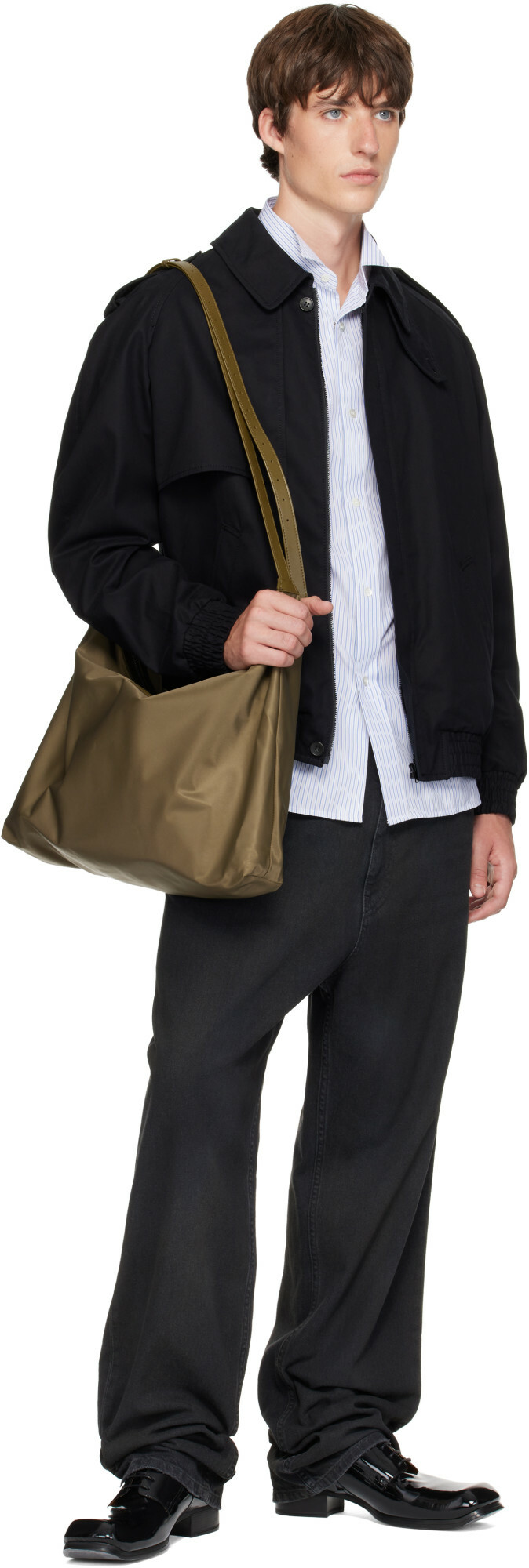 MM6 Maison Margiela Khaki Big Numeric Crossbody Bag