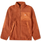 Dickies Men's Red Chute Fleece Jacket in Gingerbread