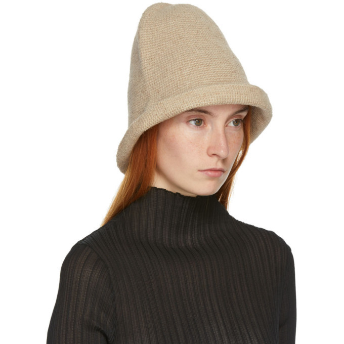 Lauren Manoogian Beige Bell Hat Lauren Manoogian