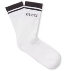 Gucci - Stretch Cotton-Blend Socks - Men - White