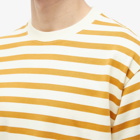 Brain Dead Men's Organic Striped T-Shirt in Gold