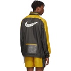 Nike Grey and Yellow Gyakusou Half-Zip Jacket