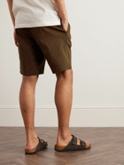 Onia - All Terrain Straight-Leg Stretch Cotton-Ripstop Drawstring Shorts - Brown