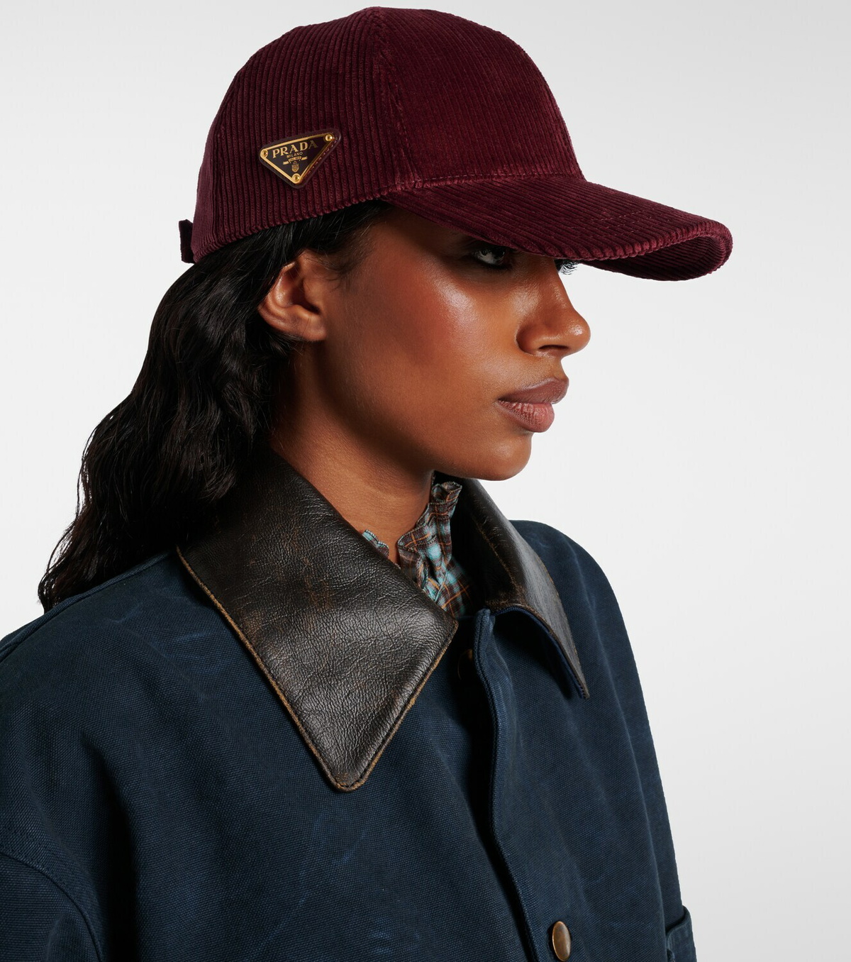 Prada Cotton corduroy baseball cap