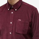 Barbour Men's Ramsey Tailored Cord Shirt in Winter Red