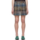 Missoni Blue and Multicolor Check Shorts