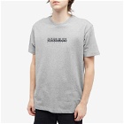 Napapijri Men's Box Logo T-Shirt in Medium Grey Melange