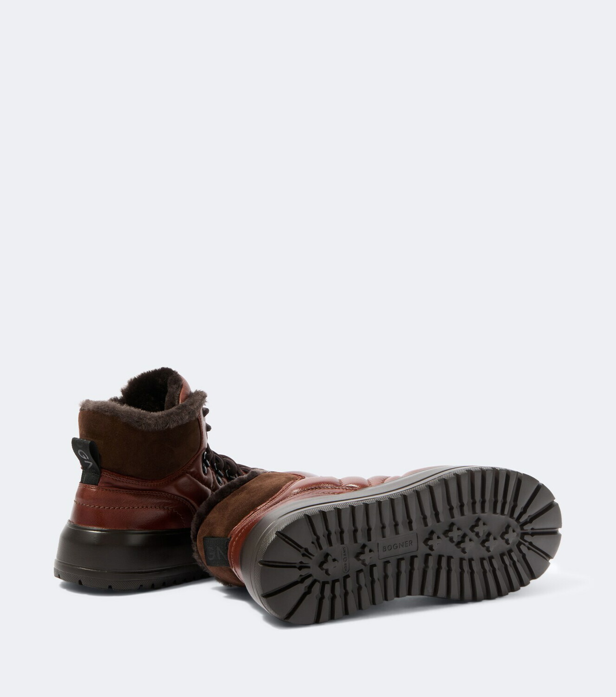 Bogner Antwerp quilted leather lace-up boots