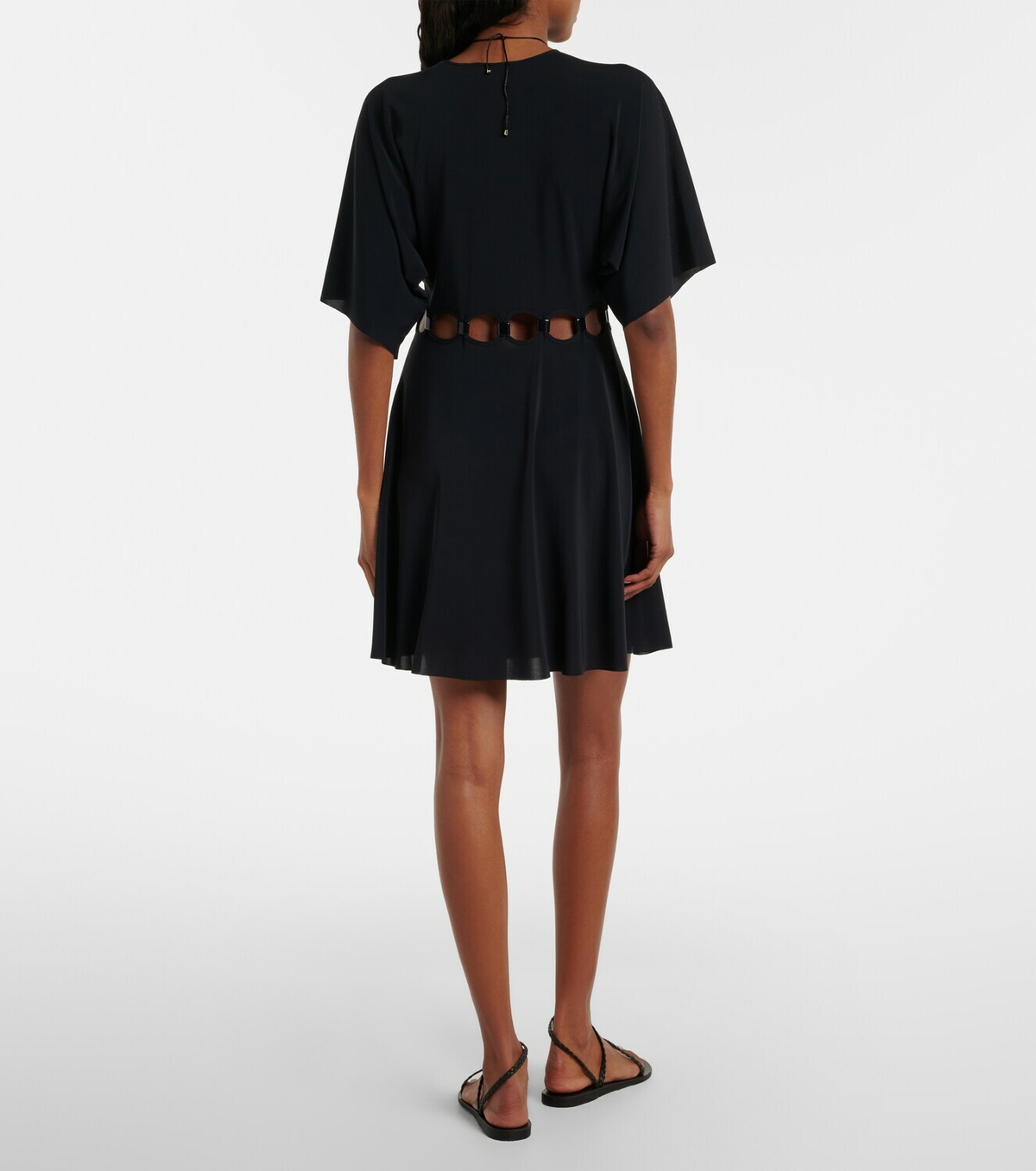Eres Connection cutout jersey minidress