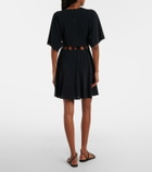 Eres Connection cutout jersey minidress
