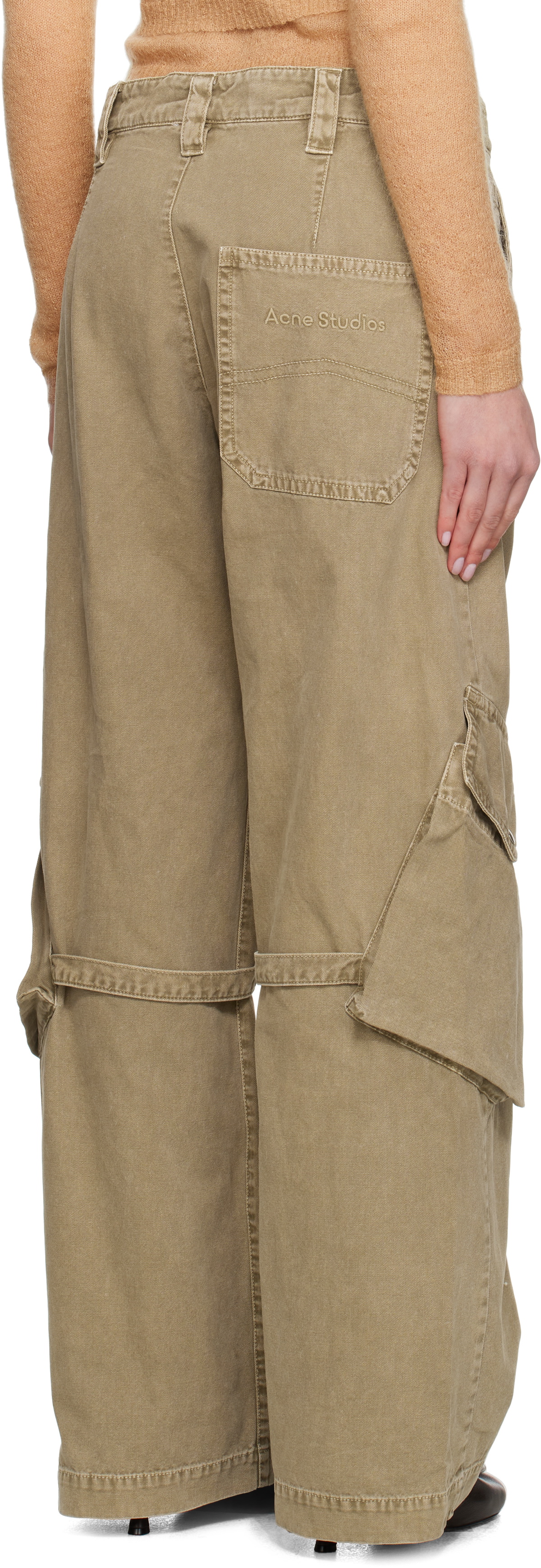Acne Studios Beige Canvas Cargo Pants
