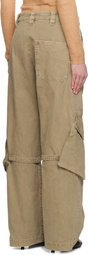 Acne Studios Beige Canvas Cargo Pants