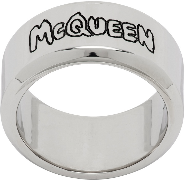 Photo: Alexander McQueen Silver Graffiti Ring