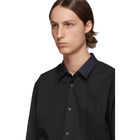 Comme des Garcons Shirt Black and Navy Contrast Shirt