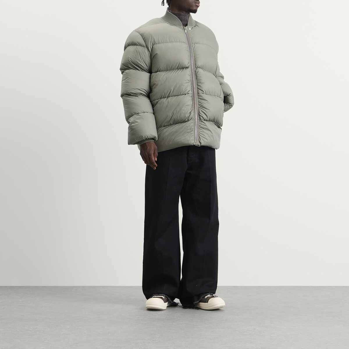 Rick Owens Men's Classic Flight Jacket in Drk Pearl