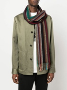 PAUL SMITH - Striped Wool Scarf