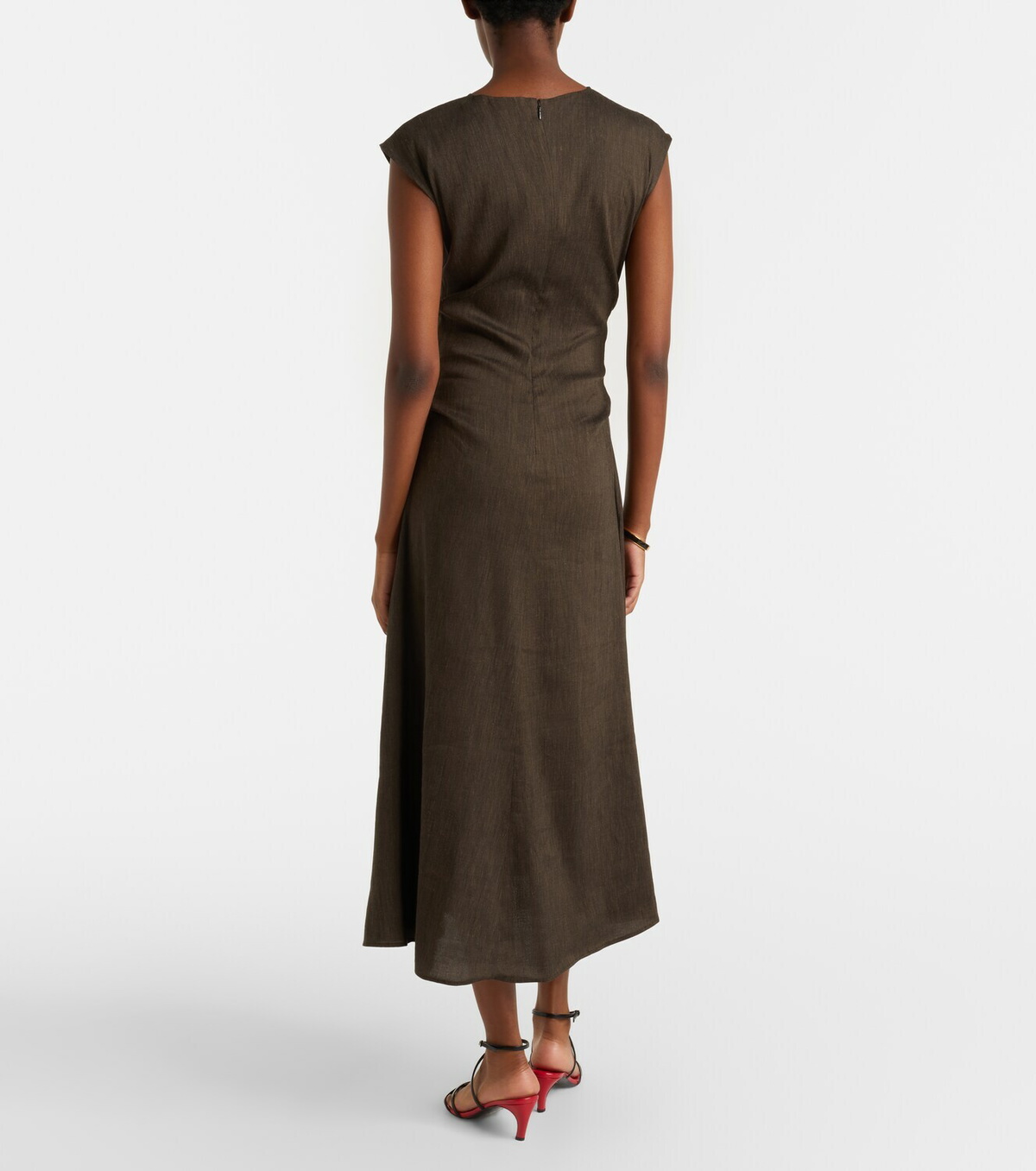 Proenza Schouler White Label Miranda linen-blend midi dress