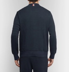 Thom Browne - Honeycomb-Knit Cotton Zip-Up Sweatshirt - Men - Navy