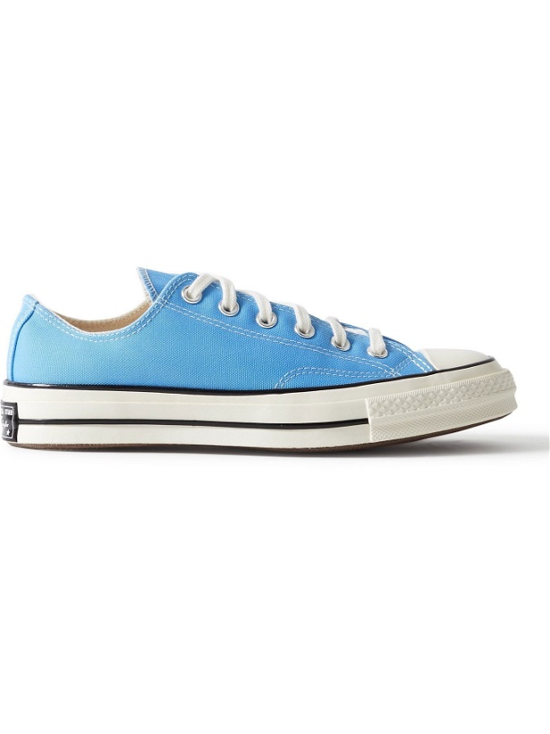 Photo: Converse - Chuck 70 OX Recycled Canvas Sneakers - Blue
