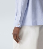 Brunello Cucinelli Linen and cotton-blend shirt