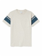 Velva Sheen - College Arm Cotton-blend Jersey T-Shirt - Gray