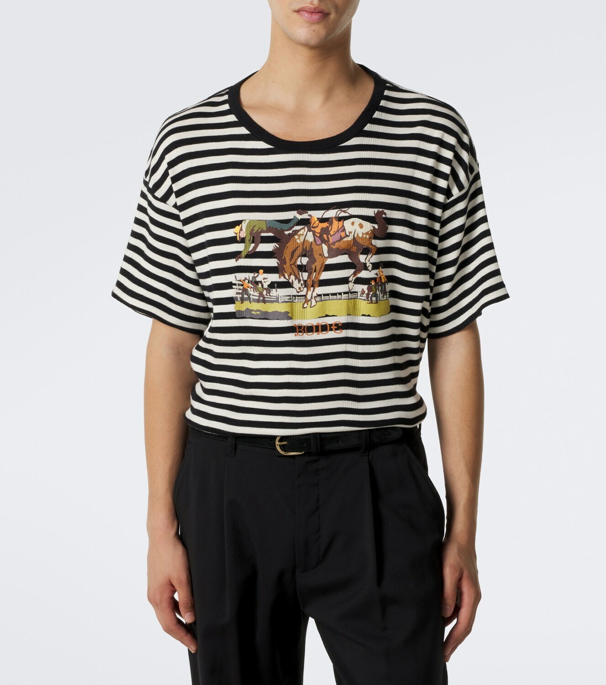 Bode Rodeo striped cotton jersey T-shirt