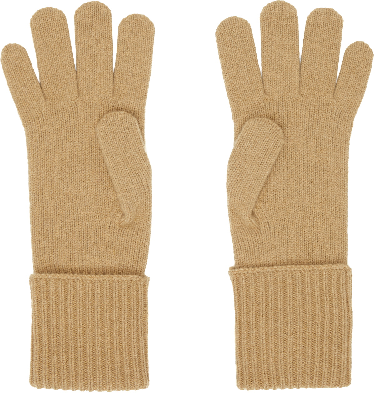 Burberry Beige Check Cashmere Blend Gloves
