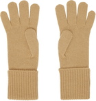 Burberry Beige Check Cashmere Blend Gloves