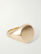 Deakin & Francis - 9-Karat Gold Oval Signet Ring - Gold