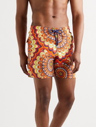 Vilebrequin - Moorea Printed Mid-Length Swim Shorts - Orange