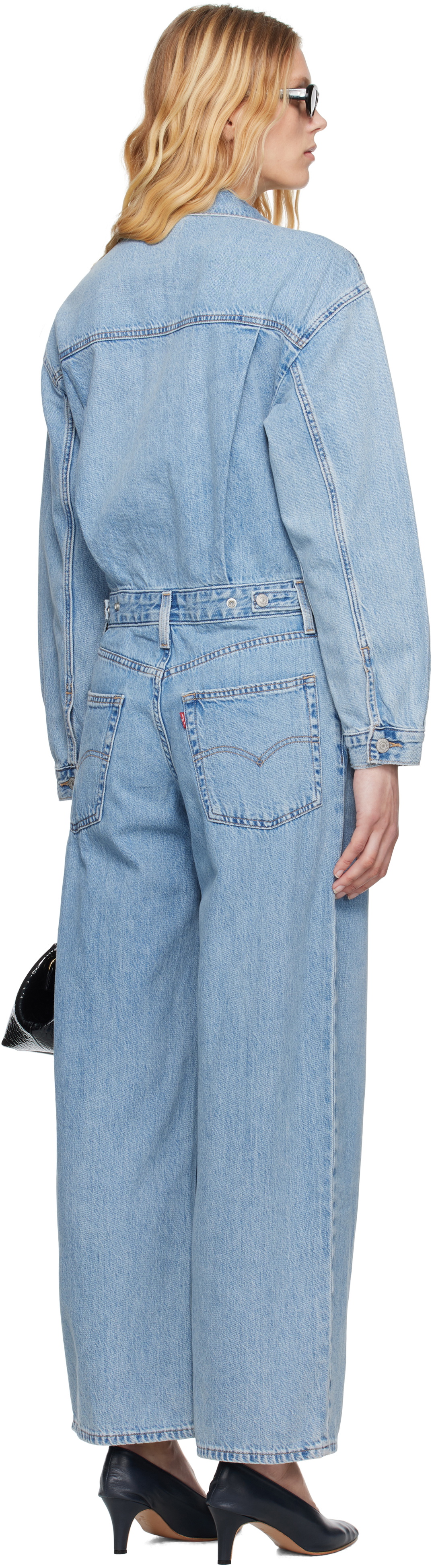 Levi's Blue Baggy Denim Jumpsuit