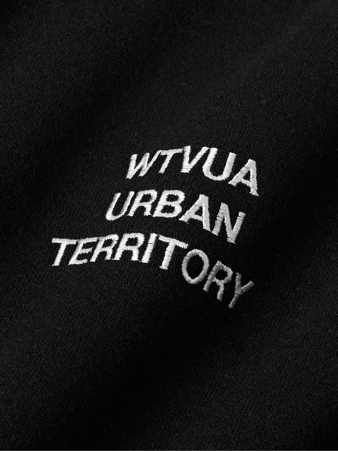 WTAPS - Logo-Embroidered Appliqued Cotton-Blend Jersey Half