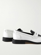 VINNY's - Townee Two-Tone Leather Penny Loafers - White