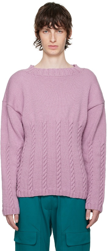 Photo: Situationist Purple Crewneck Sweater