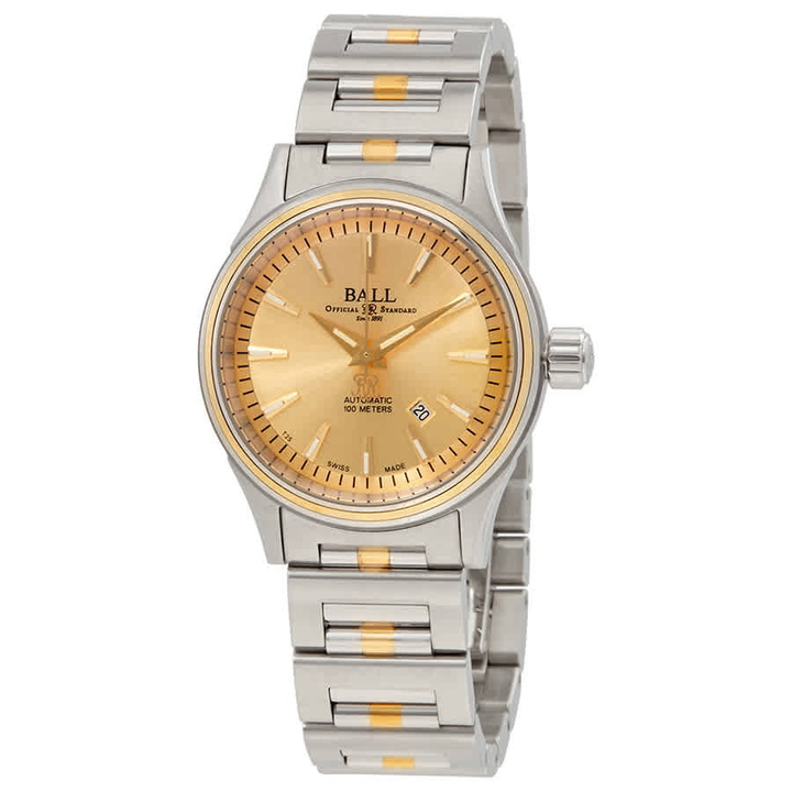 Photo: Ball Fireman Automatic Stainless Steel with 18kt Yellow Gold Ladies Watch NL2110C-2T-SJ-GO