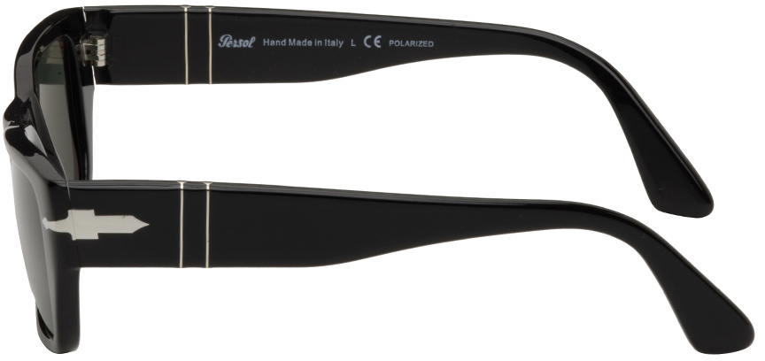 Persol Black Rectangular Sunglasses