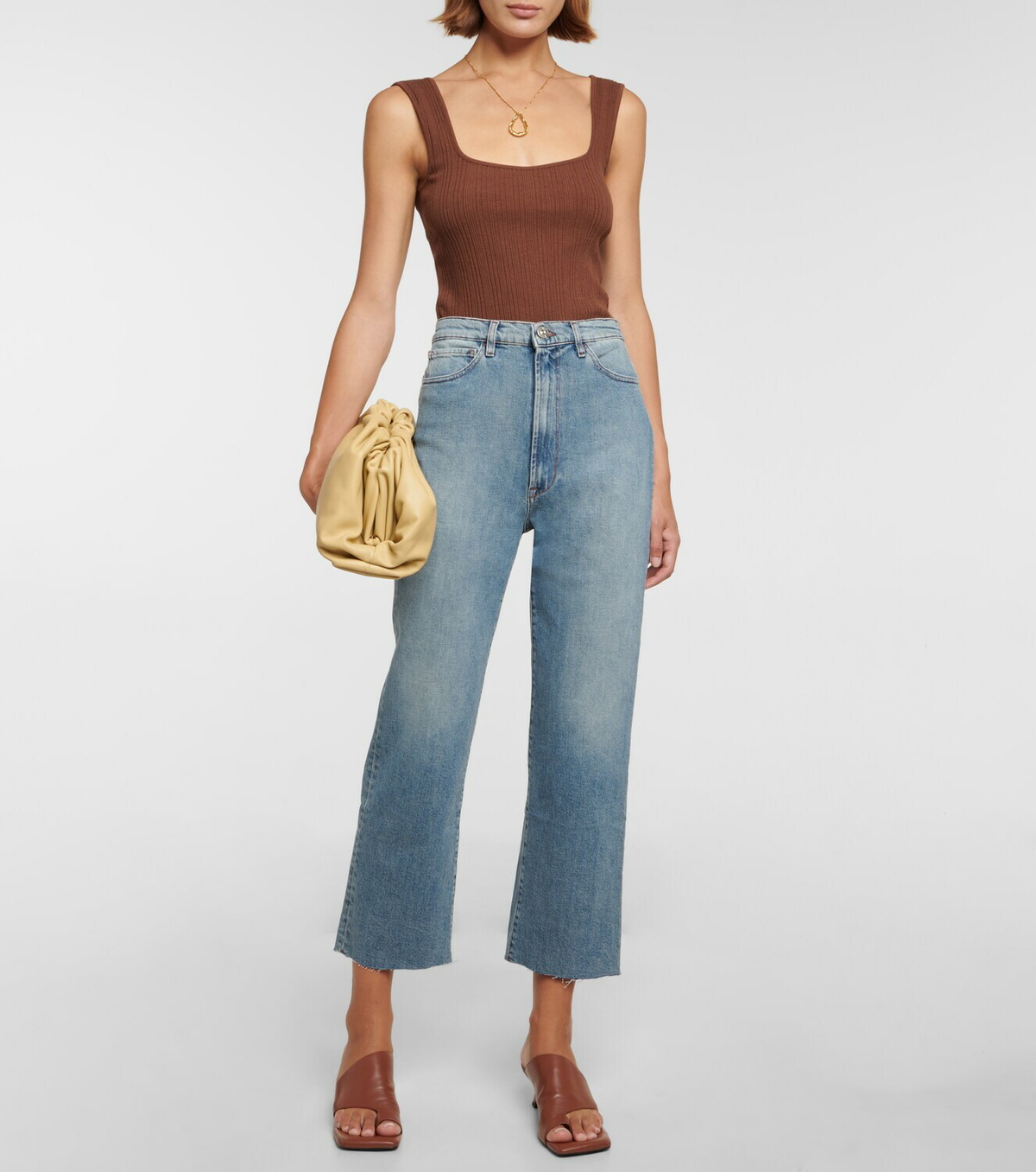 3x1 N.Y.C. High-rise cropped jeans