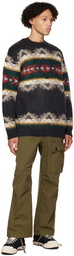 Junya Watanabe Gray Jacquard Sweater