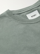 WTAPS - Home Base Logo-Appliquéd Cotton-Jersey T-Shirt - Gray