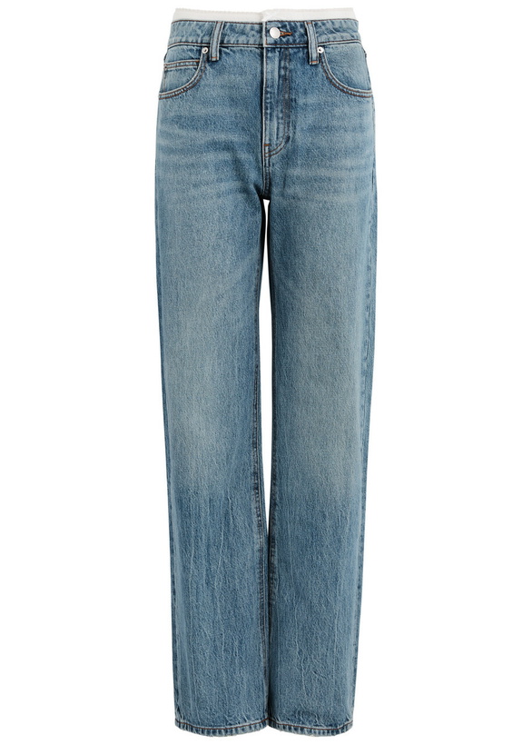 Photo: Alexanderwang.t Underwear-effect Straight-leg Jeans Blue