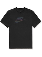 NIKE - Sportswear Festival Futura Logo-Print Cotton-Jersey T-Shirt - Black