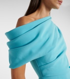 Roksanda Maite caped crêpe midi dress