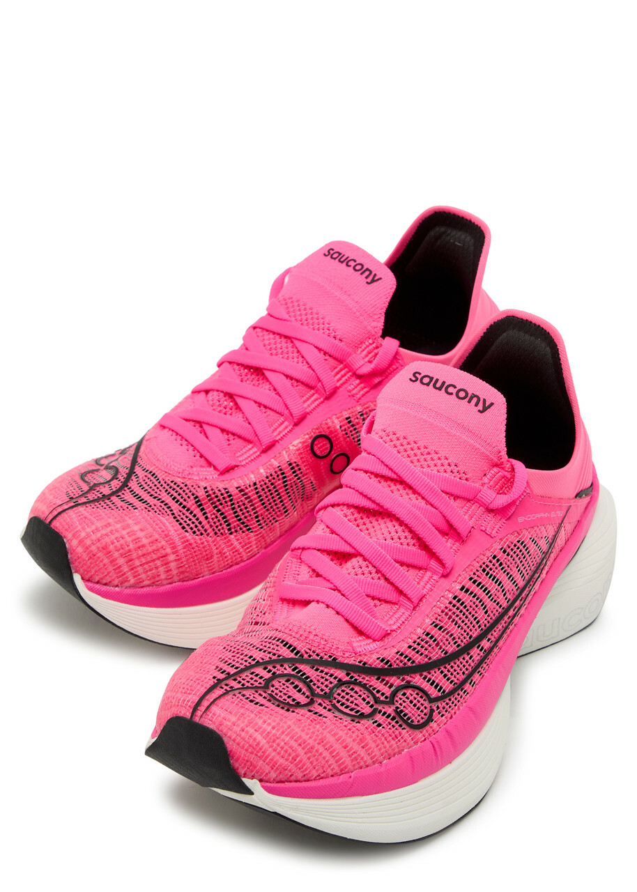 Saucony Endorphin Elite 2 Panelled Mesh Sneakers Pink