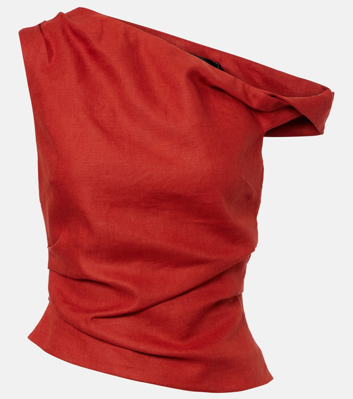 SIR Asymmetric linen top