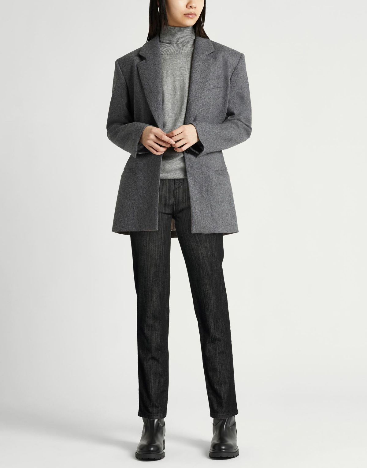 Kiton Womens Jeans in Black