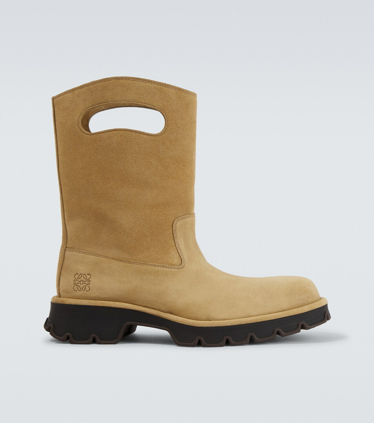 Loewe Bobby cutout suede mid-calf boots